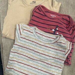 Kids Striped and Solid Tops - Multicolor